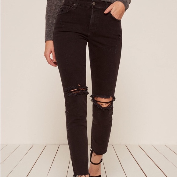 Camille High Cigarette Jean (Black) - Picture 4 of 5